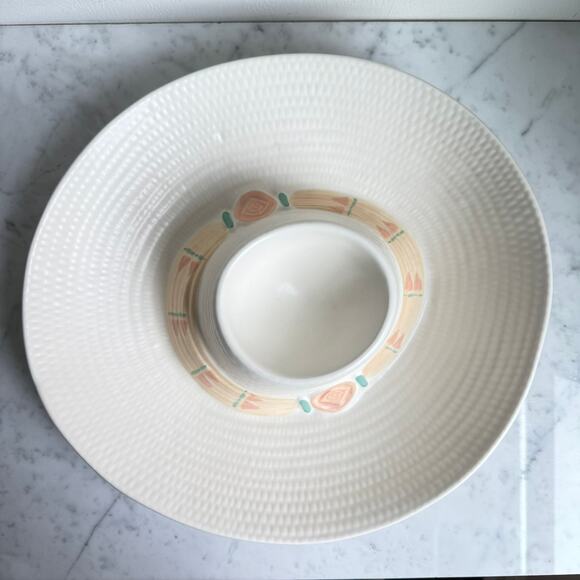 Vintage Ceramic Sombrero Chip & Dip Bowl – Made in USA Southwestern Serving Dish - Picture 3 of 6